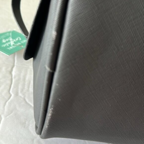 OCS Design Cow Large Cosmetic Bag Pouch Black Top Double zip closure & handle - Picture 14 of 16